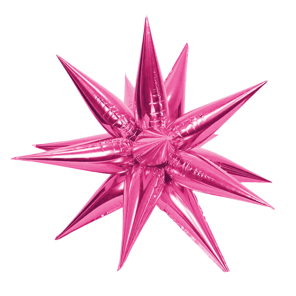 3D STAR-BURST - METALLIC HOT PINK (AIR-FILL ONLY)