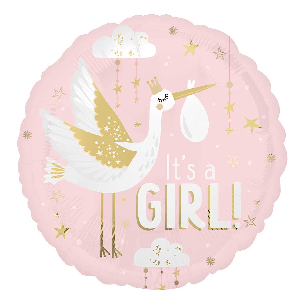 18 inch SATIN SPECIAL DELIVERY BABY GIRL