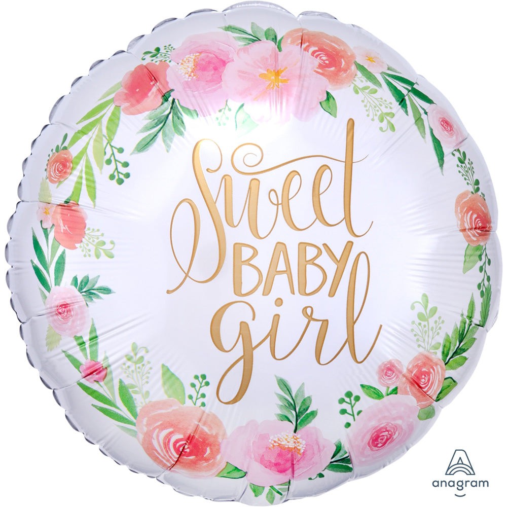 17 inch FLORAL BABY GIRL