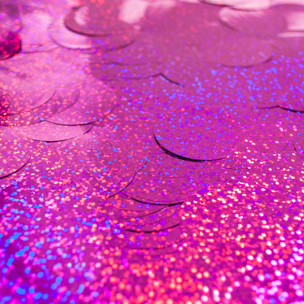 HOLOGRAPHIC CONFETTI - MAGENTA