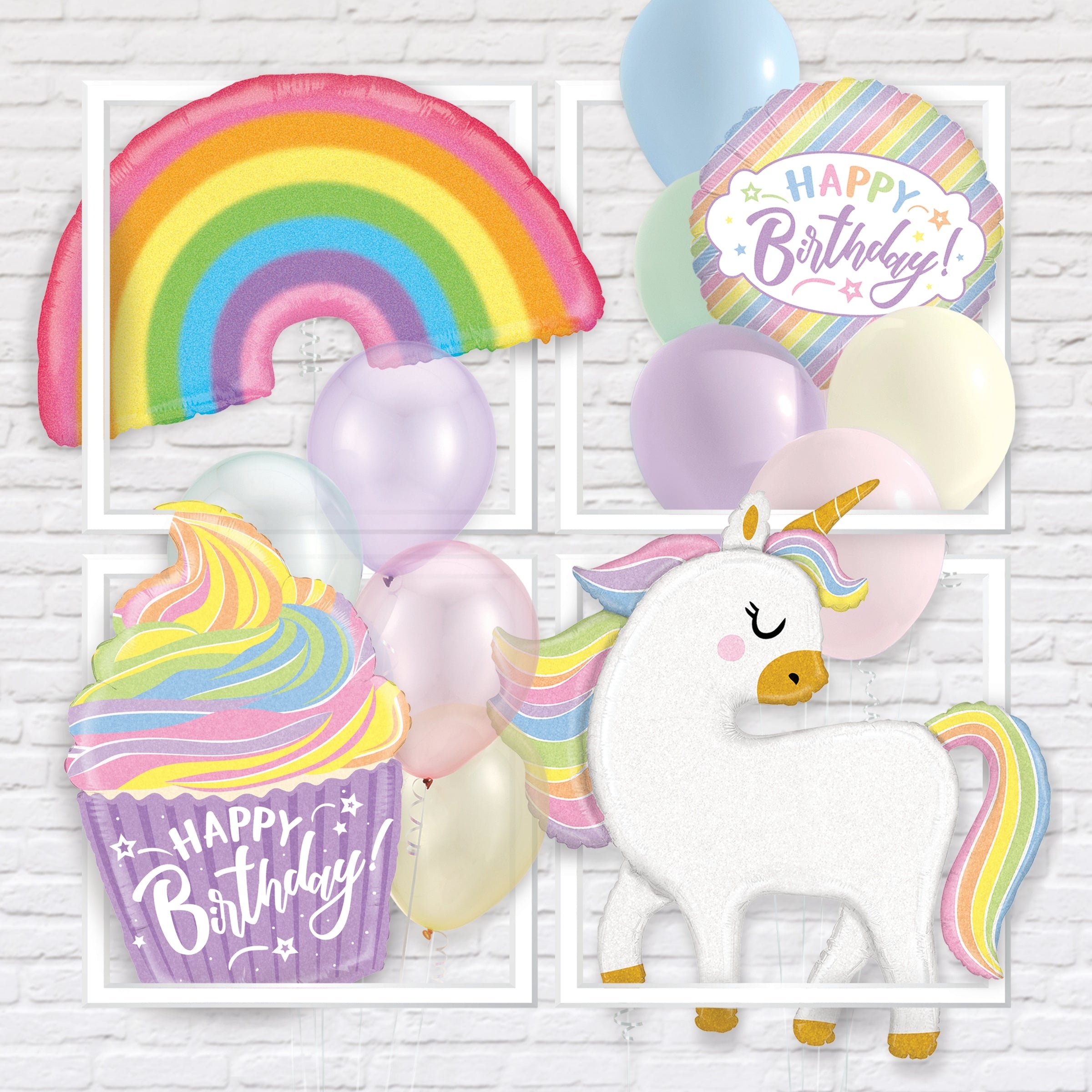48 inch GLITTER PASTEL UNICORN