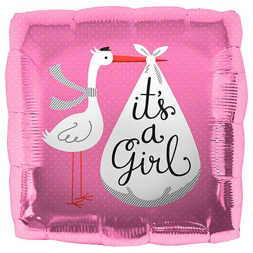 18 inch IT'S A GIRL STORK