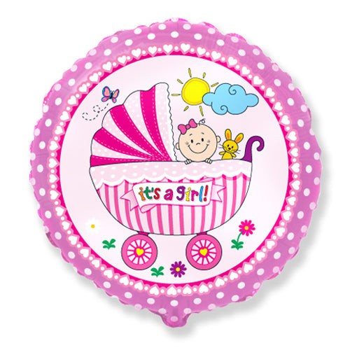 18 inch BABY BUGGY GIRL