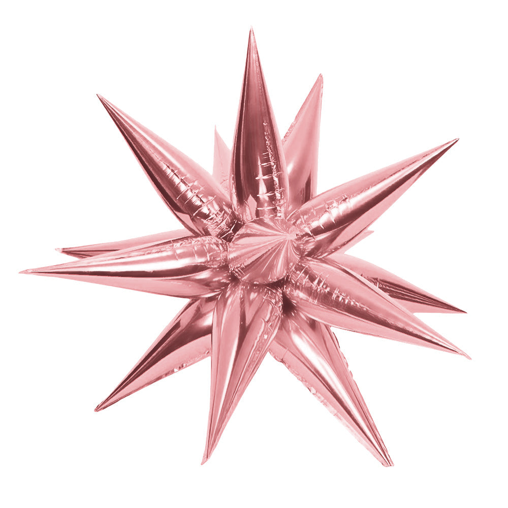 3D STAR-BURST - METALLIC LIGHT PINK (AIR-FILL ONLY)