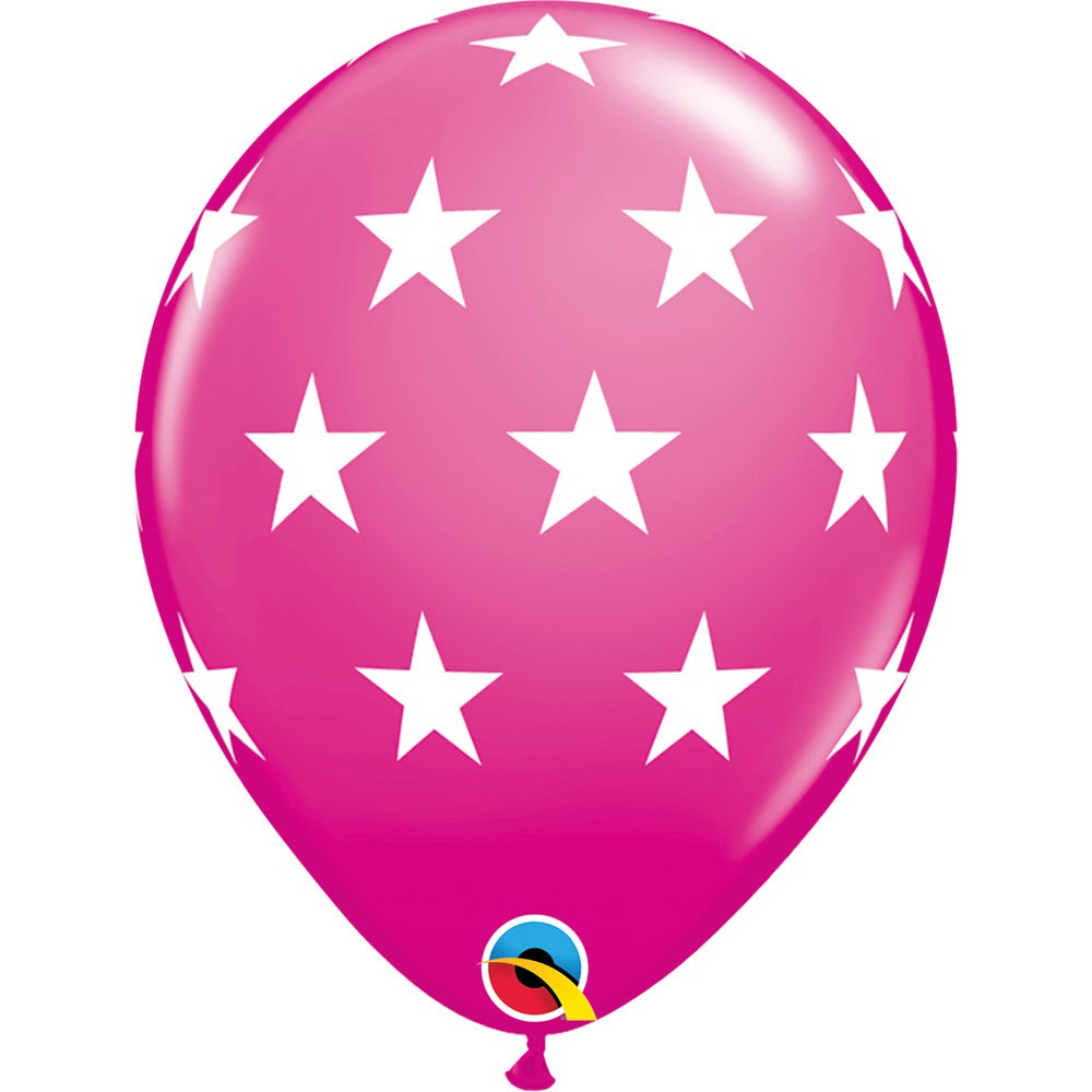 11 inch BIG STARS - WILD BERRY (6 PK)