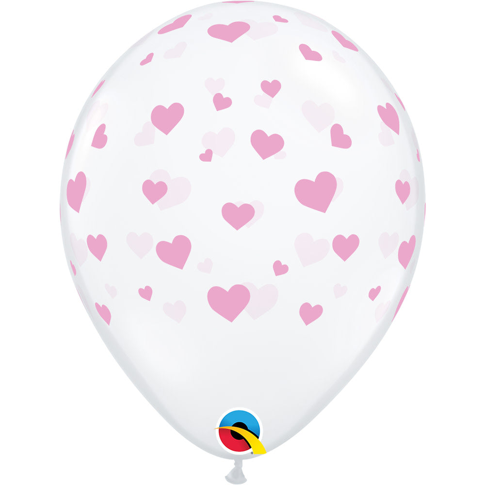 11 inch RANDOM HEARTS-A-ROUND PINK