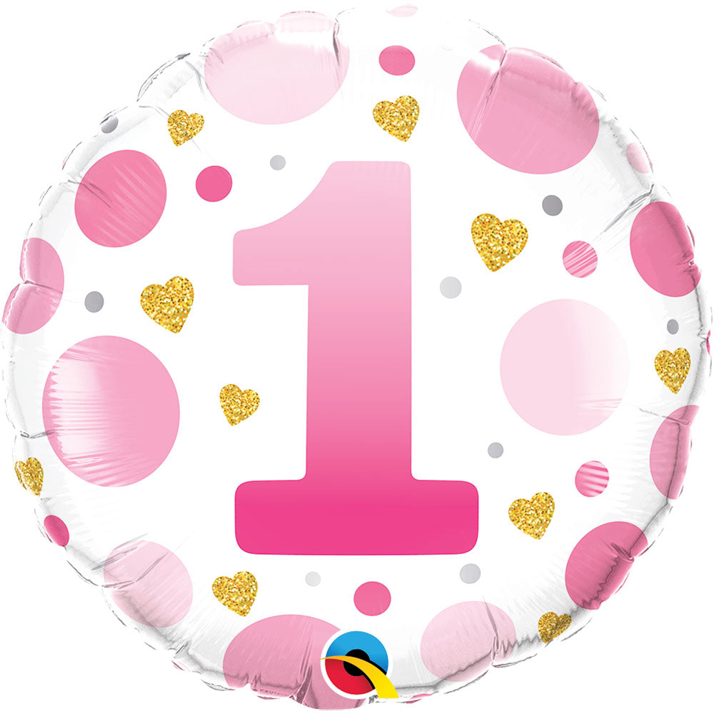 18 inch AGE 1 PINK DOTS
