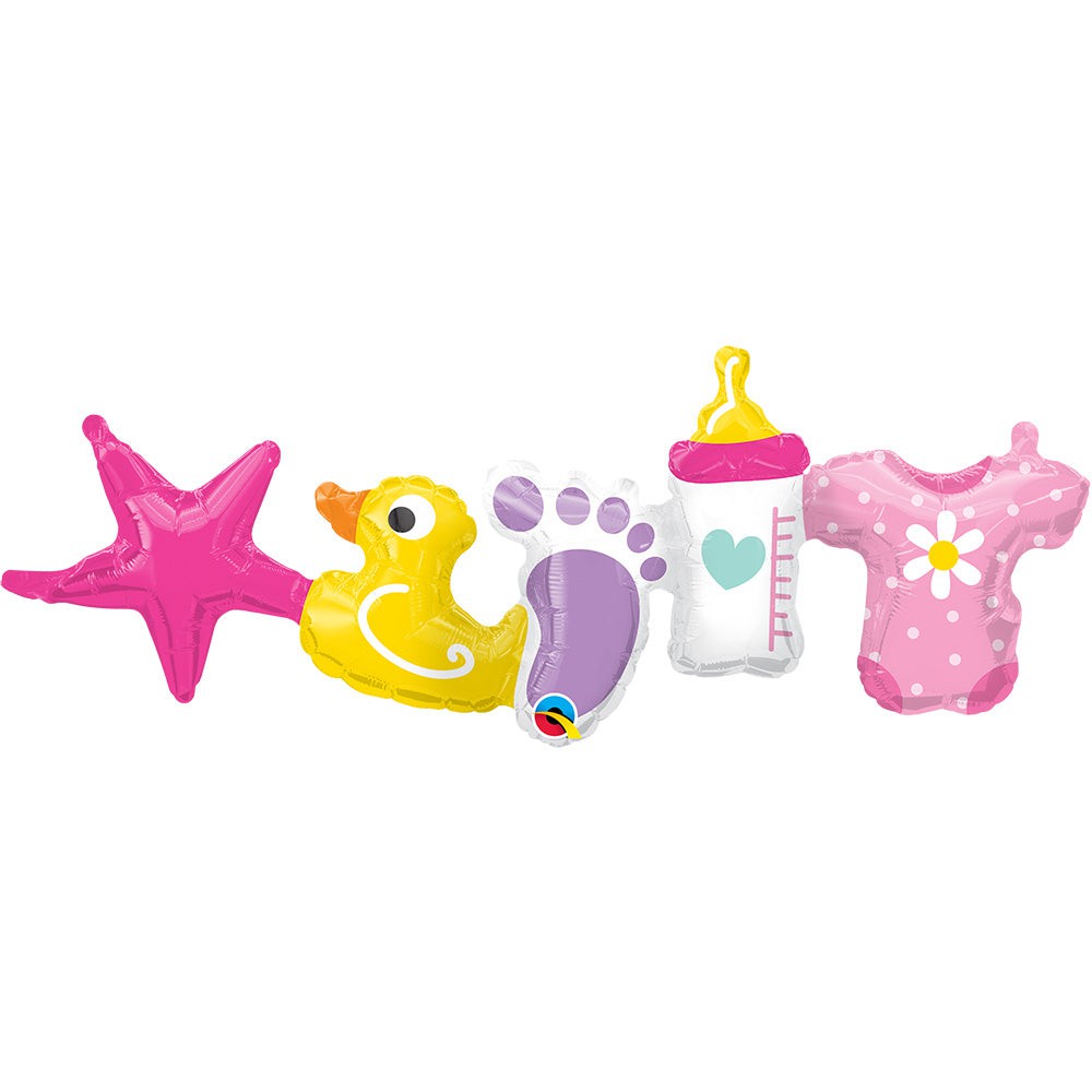 41 inch BABY GIRL GARLAND (AIR-FILL ONLY)