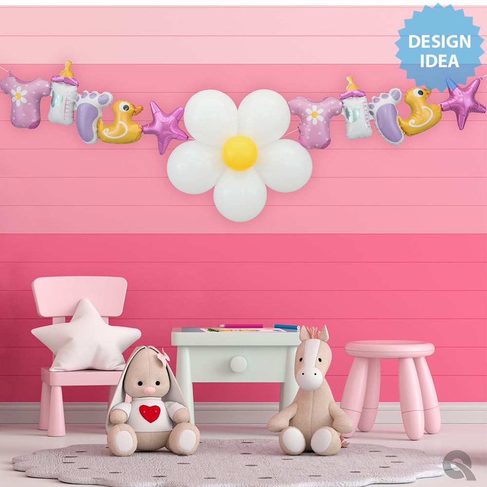 41 inch BABY GIRL GARLAND (AIR-FILL ONLY)
