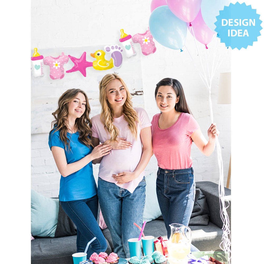 41 inch BABY GIRL GARLAND (AIR-FILL ONLY)
