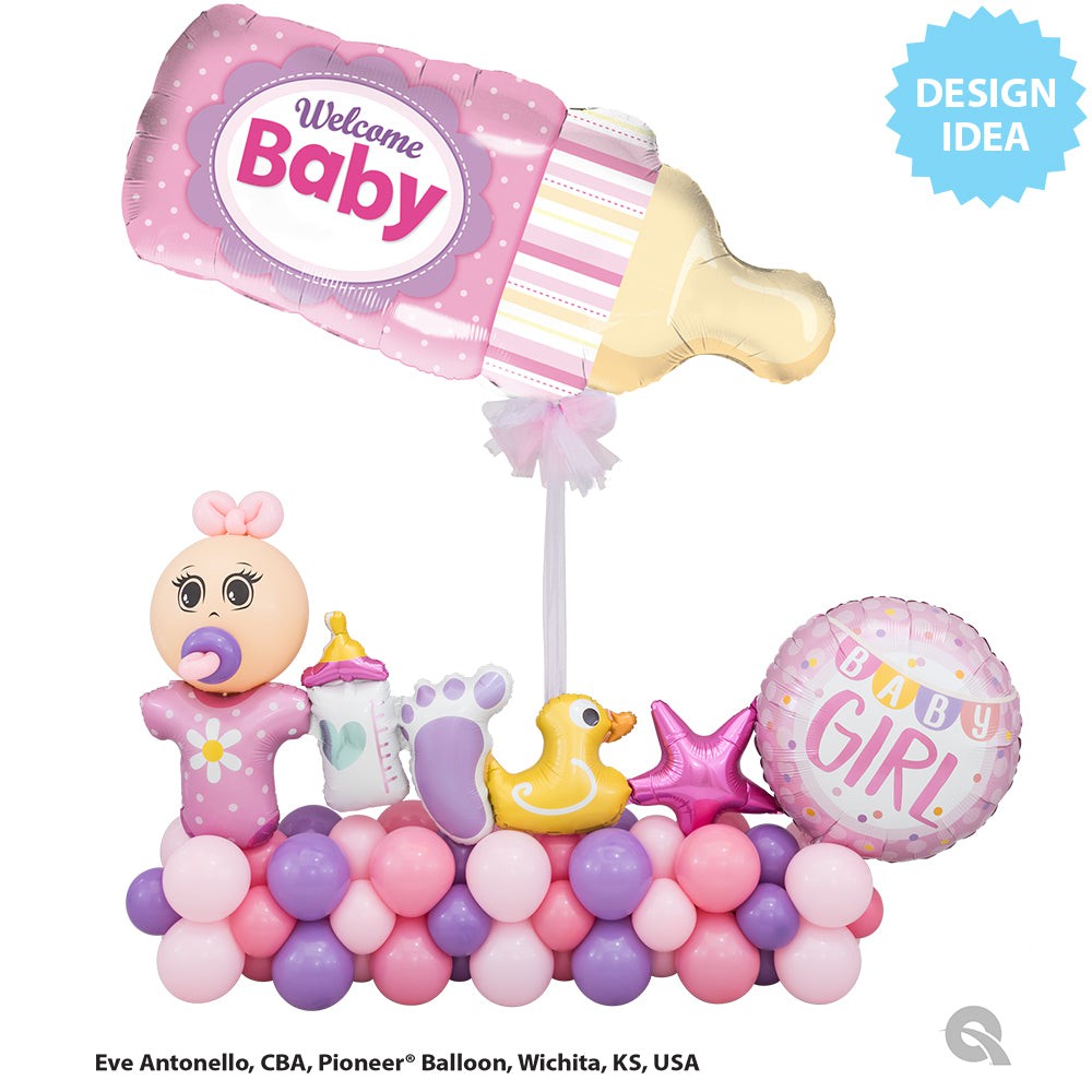 41 inch BABY GIRL GARLAND (AIR-FILL ONLY)
